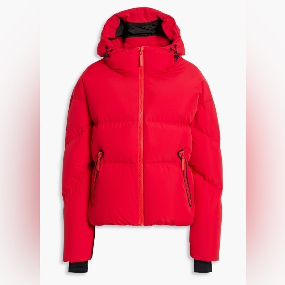 Cordova Meribel Hooded Shell Down Puffer Ski Jacket Flame Red NWT size XS